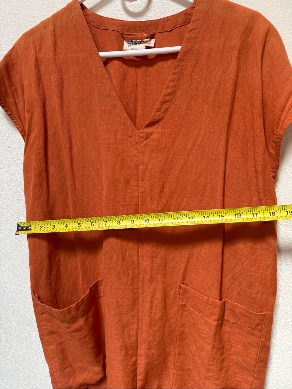 Terracotta Linen Dress - Picture 9 of 9